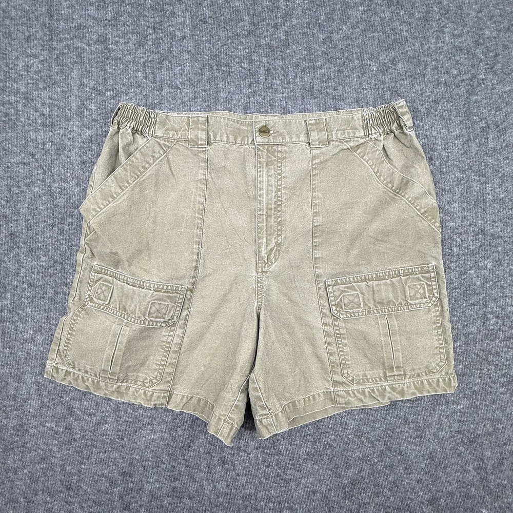 L.L.Bean Shorts Mens 36 Khaki Athletic Casual Performance Stretch Pockets Summer - Picture 1 of 7